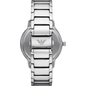 Emporio Armani Men’s Quartz Silver Stainless Steel Black Dial 43mm Watch AR11310 - Image 3