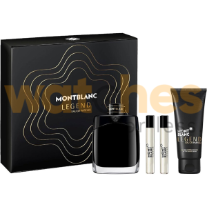 MONT BLANC LEGEND MEN EDP 100ML+ EDP 2X7.5ML+ S/G 100ML GIFT SET (WFL Ref GS1206)