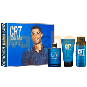 CR7 PLAY IT COOL MEN EDT 100ML+S/G150ML+DEO SPRAY 150ML GIFT SET (WFL Ref GS1132)