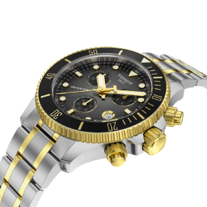 Alternative view of TISSOT Men’s Swiss Made Powermatic Two-Tone Stainless Steel Grey Dial 38mm Watch T120.217.22.061.00