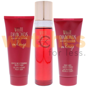 Alternative view of ELIZABETH TAYLOR WHITE DIAMONDS EN ROUGE WOMEN EDT 100ML+S/G 100ML+B/L100ML GIFT SET (WFL Ref GS1148)
