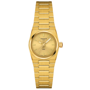 TISSOT PRX Women’s Quartz Swiss Made Gold Stainless Steel Champagne Dial 25mm Watch T137.010.33.021.00