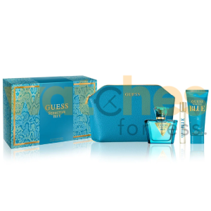 GUESS SEDUCTIVE BLUE WOMEN EDT 75ML+15ML+B/L100ML+POUCH GIFT SET (WFL Ref GS1170)