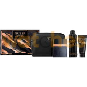 GUESS SEDUCTIVE HOMME NOIR MEN EDT 100ML+S/G 100ML +B/S 226ML+POUCH GIFT SET (WFL Ref GS1172)