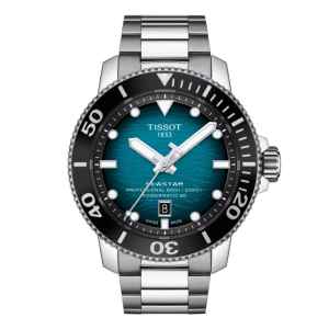 TISSOT Men’s Swiss Made Powermatic Silver Stainless Steel Blue Dial 46mm Watch T120.607.11.041.00