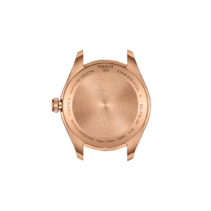 Alternative view of TISSOT PRX Women’s Quartz Swiss Made Rose Gold Stainless Steel White Brown Dial 34mm Watch T150.210.33.291.00