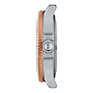 Alternative view of Tissot Women’s Swiss Made Quartz Two-Tone Stainless Steel Strap White Mother of Pearl Dial 36mm Watch T120.210.22.111.00