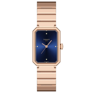 Tissot Women’s Quartz Swiss Made Rose Gold Stainless Steel Blue Dial 22mm Watch T160.110.33.046.00