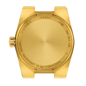 Alternative view of TISSOT PRX Women’s Quartz Swiss Made Gold Stainless Steel Champagne Dial 25mm Watch T137.010.33.021.00