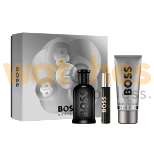 HUGO BOSS BOSS BOTTLED MEN PARFUM 100ML+10ML+S/G100ML GIFT SET (WFL Ref GS1176)