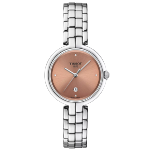 Tissot Women’s Quartz Swiss Made Silver Stainless Steel Rose Gold Dial 30mm Watch T094.210.11.336.00