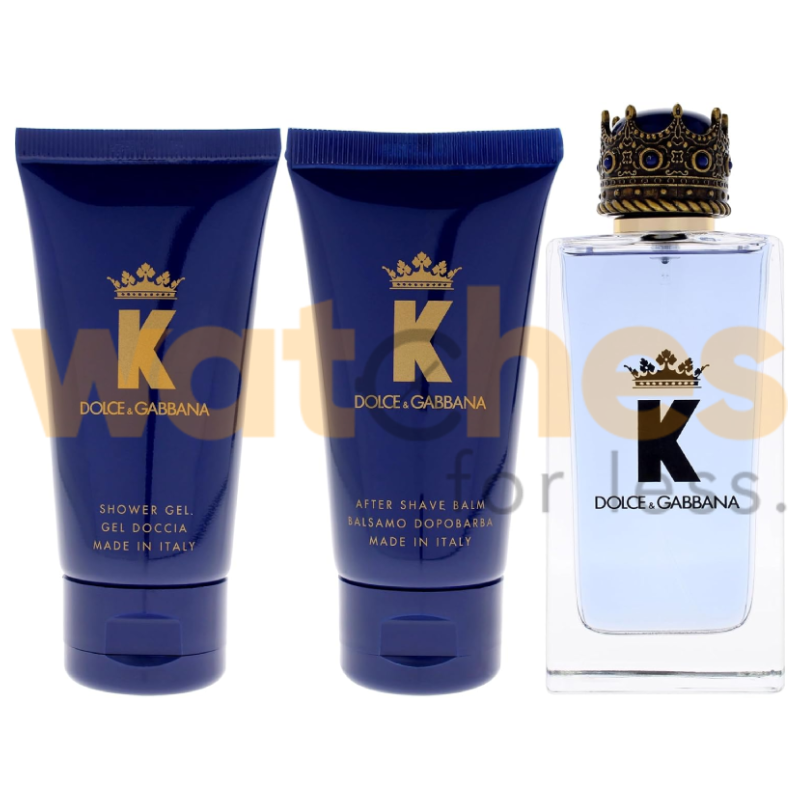 DOLCE & GABBANA KING MEN EDT 100ML+S/G 50ML+ ASB 50ML GIFT SET (WFL Ref GS1138) - Image 2