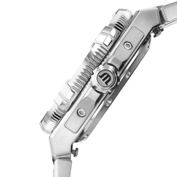 Maurice Lacroix AIKON Venturer Men’s Automatic Silver Stainless Steel Strap Green Dial 38mm Watch AI6057-SSL52-630-1 - Image 5