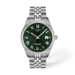 TISSOT Men’s Automatic Swiss Made Silver Stainless Steel Green Dial 39mm Watch T156.408.11.093.00