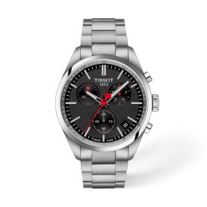 TISSOT Men’s Quartz Swiss Made Silver Stainless Steel Black Dial 40mm Watch T150.417.11.051.01