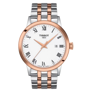 TISSOT Men’s Quartz Swiss Made Two-Tone Stainless Steel White Dial 42mm Watch T129.410.22.013.00