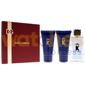 DOLCE & GABBANA KING MEN EDT 100ML+S/G 50ML+ ASB 50ML GIFT SET (WFL Ref GS1138)