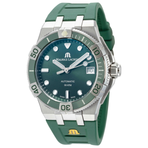 Maurice Lacroix AIKON Venturer Men’s Automatic Green Silicone Strap Green Dial 38mm Watch AI6057-SSL50-630-5