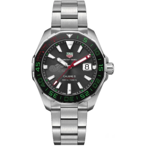 Tag Heuer Aquaracer Men’s Automatic Swiss Made Silver Stainless Steel Black Dial 43mm Watch WAY201E.BA0927