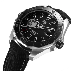 Alternative view of Tag Heuer Aquaracer Men’s Automatic Swiss Made Black Nylon Strap Black Dial 43mm Watch WAY201J.FC6370