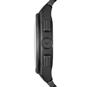 Alternative view of Emporio Armani Men’s Quartz Black Stainless Steel Blue Dial 43mm Watch AR11561 (Shelf Leftover)