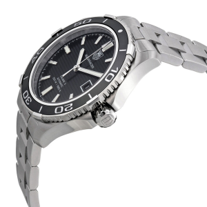 Alternative view of Tag Heuer Aquaracer Men’s Automatic Swiss Made Silver Stainless Steel Black Dial 41mm Watch WAK2110.BA0830