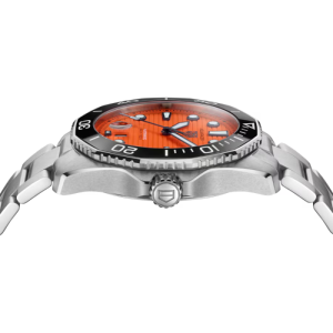 Alternative view of Tag Heuer Aquaracer Men’s Automatic Swiss Made Silver Stainless Steel Orange Dial 43mm Watch WBP201F.BA0632