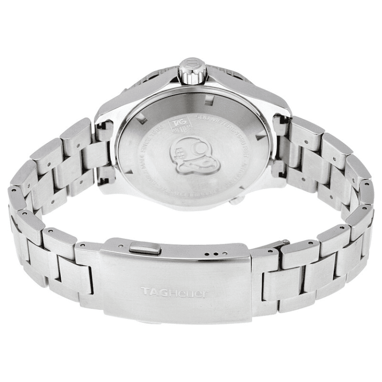 Tag Heuer Aquaracer Men’s Automatic Swiss Made Silver Stainless Steel Blue Dial 41mm Watch WAK2111.BA0830 - Image 3