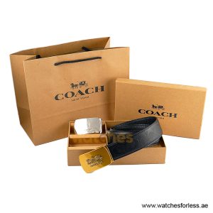 Alternative view of Coach Men’s Reversible Leather Belt with Buckle Gift Set CH-10002