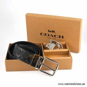 Alternative view of Coach Men’s Reversible Leather Belt with Buckle Gift Set CH-10005