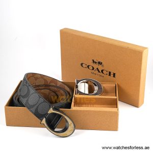 Alternative view of Coach Men’s Reversible Leather Belt with Buckle Gift Set CH-10006