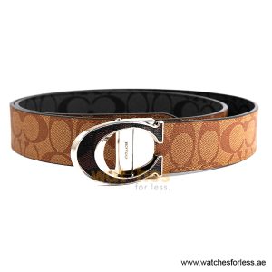 Coach Men’s Reversible Leather Belt with Buckle Gift Set CH-10008 - Image 4