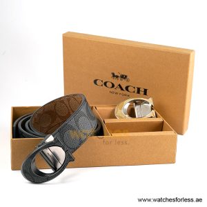 Alternative view of Coach Men’s Reversible Leather Belt with Buckle Gift Set CH-10016