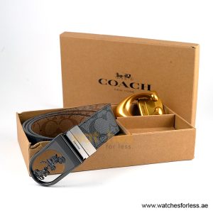 Alternative view of Coach Men’s Reversible Leather Belt with Buckle Gift Set CH-10026