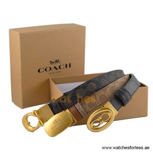 Coach Women’s Reversible Leather Belt with Buckle Gift Set CH-10031