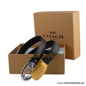 Coach Women’s Reversible Leather Belt with Buckle Gift Set CH-10035