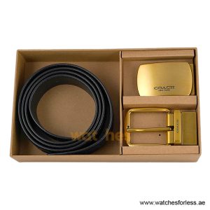 Coach Men’s Reversible Leather Belt with Buckle Gift Set CH-10042
