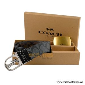 Alternative view of Coach Men’s Reversible Leather Belt with Buckle Gift Set CH-10045