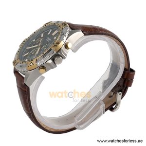 Alternative view of Fossil Men’s Chronograph Quartz Brown Leather Strap Green Dial 44mm Watch FS5622/2 (Shelf Leftover)