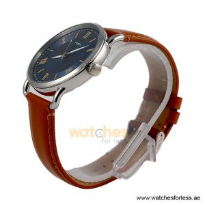 Alternative view of Fossil Men’s Quartz Brown Leather Strap Blue Dial 42mm Watch FS5661 (Shelf Leftover)