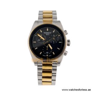 TISSOT Men’s Quartz Swiss Made Two-tone Stainless Steel Black Dial 40mm Watch T149.417.22.051.00 (Shelf Leftover)