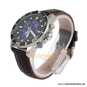 Alternative view of TISSOT Men’s Quartz Swiss Made Brown Leather Strap Blue Gradient Dial 45mm Watch T120.417.11.041.01 (Shelf Leftover)