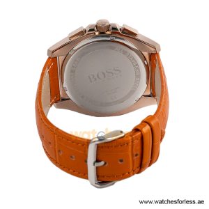 Hugo Boss Men’s Quartz Camel Brown Leather Strap Grey Dial 46mm Watch 1513882 (Shelf Leftover) - Image 4