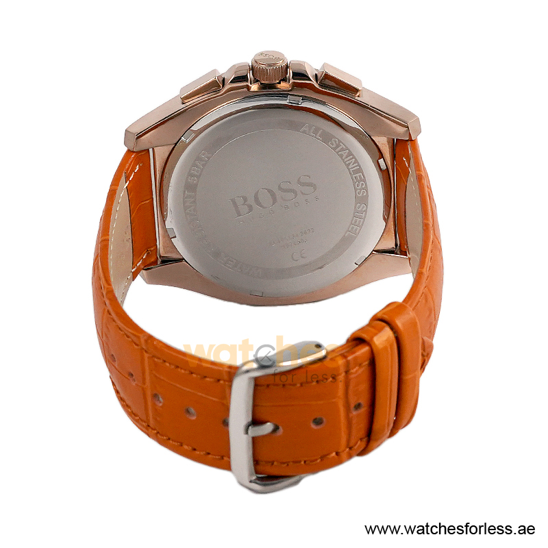 Hugo Boss Men’s Quartz Camel Brown Leather Strap Grey Dial 46mm Watch 1513882 (Shelf Leftover) - Image 4