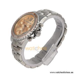 Alternative view of Michael Kors Women’s Quartz Silver Stainless Steel Rose Gold Dial 45mm Watch MK5870 (Shelf Leftover)