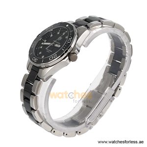 Alternative view of Tag Heuer Aquaracer Women’s Quartz Swiss Made Two-Tone Stainless Steel Black Dial 35mm Watch WAY131C.BA0913 (Shelf Leftover)