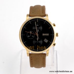 Hugo Boss Men’s Quartz Brown Nylon Black Dial 43mm Watch 1513781 (Shelf Leftover)