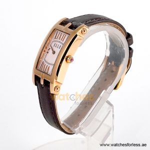 Alternative view of Elle Women’s Quartz Dark Brown Leather Strap Pink Mother Of Pearl Dial 23mm Watch EL20051S03N (Shelf Leftover)