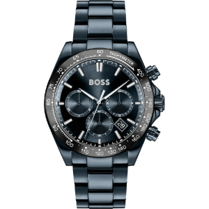 BOSS Men’s Hero 2.0 Quartz Chronograph Dark Blue Dial Dark Blue Stainless Steel 43mm Watch 1514270