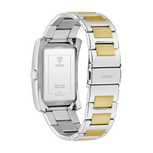 GUESS Men’s Clyde Quartz Green Roman Numeral Dial Two-Tone Stainless Steel 34mm Watch GW0896G3 - Image 3